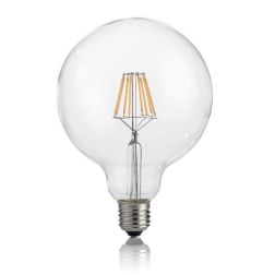 LAMPADINA LED FILAMENTO GLOBO DIAMETRO 125 MM 8W 3000K E 4000K LUCE DIFFUSA CRISTALENSI - Cristalensi Shop Online 2