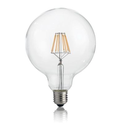 LAMPADINA LED FILAMENTO GLOBO DIAMETRO 125 MM 8W 3000K E 4000K LUCE DIFFUSA CRISTALENSI - Cristalensi Shop Online