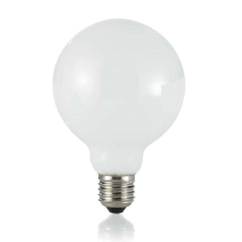 LAMPADINA GLOBO BIANCO LATTE DIAMETRO 95MM ATTACCO E27 LED 8W 3000K E 4000K 720 LUMEN CRISTALENSI - Cristalensi Shop Online