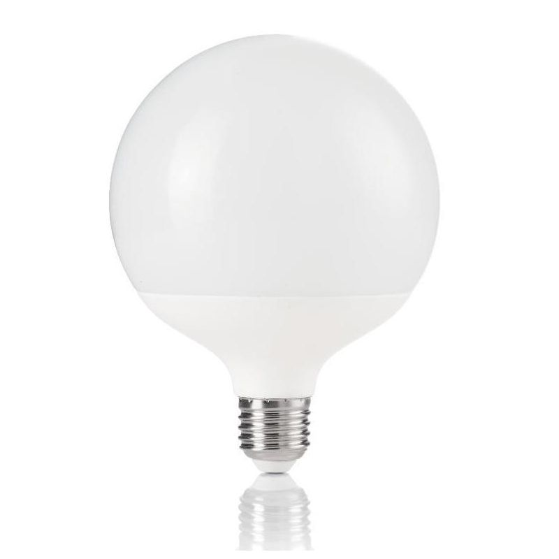 LAMPADA GLOBO DIAMETRO 12 CM LED 18W LUCE 3000K O 4000K IN PLASTICA ECONOMICA CRISTALENSI - Cristalensi Shop Online