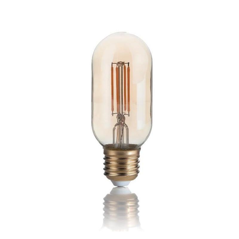 LAMPADINA VINTAGE BOMBATA VETRO AMBRATO LED FILAMENTO 4W 300 LUMEN CRISTALENSI - Cristalensi Shop Online
