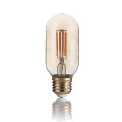 LAMPADINA VINTAGE BOMBATA VETRO AMBRATO LED FILAMENTO 4W 300 LUMEN CRISTALENSI - Cristalensi Shop Online