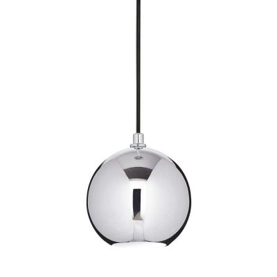 SOSPENSIONE SINGOLA DI FORMA SFERICA IN 2 MISURE METALLO BIANCO,CROMO O NERO LAMPADINA GU10 INCLUSA Ideal Lux - Cristalensi Shop