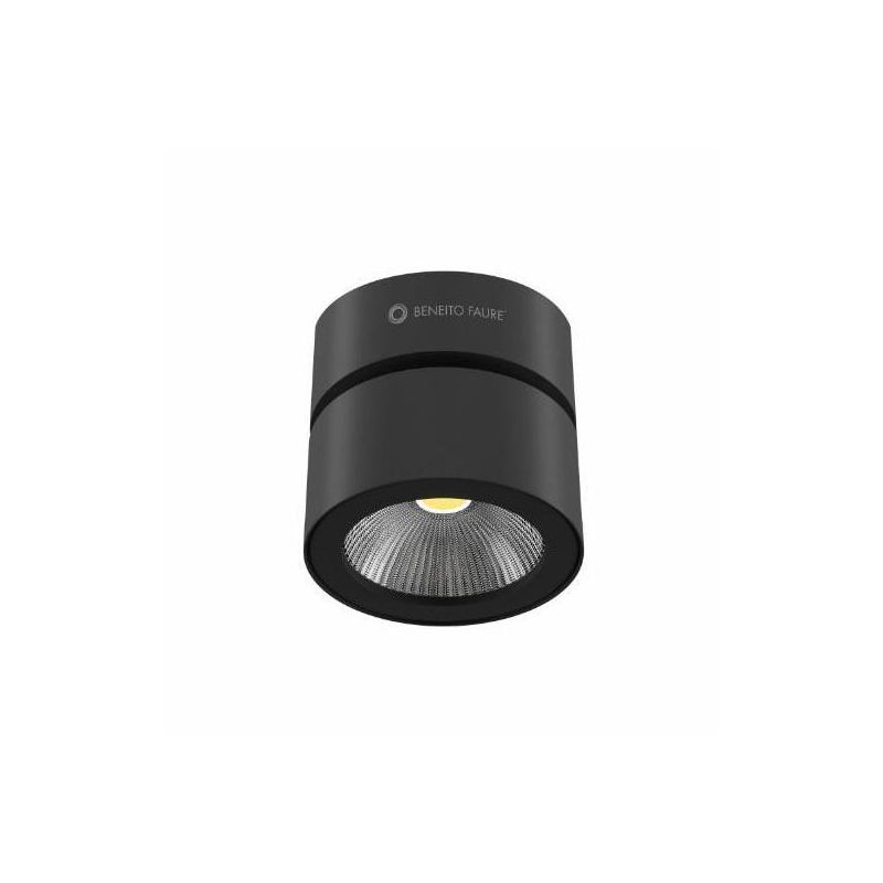 CONCORD PLAFONIERA APPLIQUE ROTONDA CON PROIETTORE A LED 14W BIANCO O NERO DIREZIONABILE BENEITO FAURE - Cristalensi Shop Online