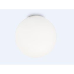 PLAFONIERA MODERNA CON DIFFUSORE A SFERA IN VETRO SOFFIATO BIANCO DIAMETRO CM 40 CRISTALENSI - Cristalensi Shop Online 2