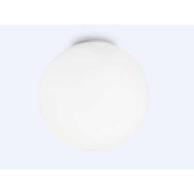 PLAFONIERA MODERNA CON DIFFUSORE A SFERA IN VETRO SOFFIATO BIANCO DIAMETRO CM 40 CRISTALENSI - Cristalensi Shop Online
