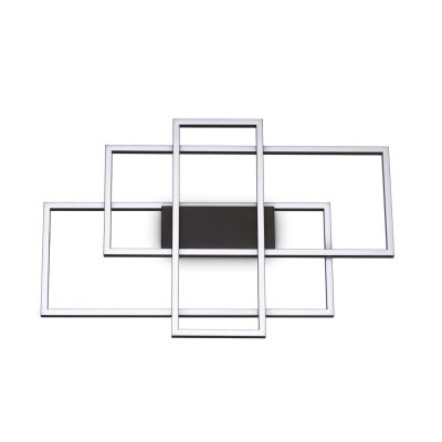 PLAFONIERA MODERNA A LED 31W LUCE 3000K CON DIFFUSORI RETTANGOLARI BIANCHI O NERI CRISTALENSI - Cristalensi Shop Online