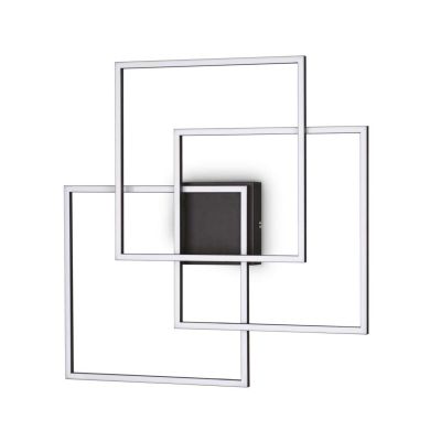 PLAFONIERA MODERNA A LED 35W LUCE 3000K CON DIFFUSORI QUADRATI BIANCHI O NERI CRISTALENSI - Cristalensi Shop Online