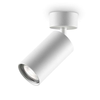 PLAFONIERA MODERNA CON DIFFUSORE IN METALLO ORIENTABILE COLORI BIANCO,NERO O OTTONE CRISTALENSI - Cristalensi Shop Online