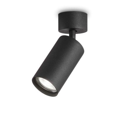 PLAFONIERA MODERNA CON DIFFUSORE IN METALLO ORIENTABILE COLORI BIANCO,NERO O OTTONE CRISTALENSI - Cristalensi Shop Online