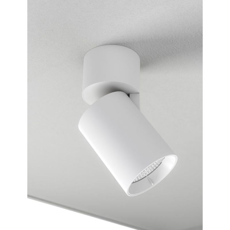 NOX PLAFONIERA PROIETTORE DIREZIONABILE A LED 30W 2700K 3000K E 4000K BIANCA O NERA BENEITO FAURE - Cristalensi Shop Online
