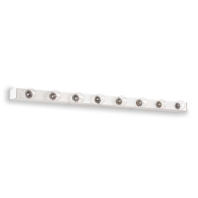APPLIQUE PER SPECCHIO DA BAGNO CON 8 LUCI IN METALLO NEI COLORI BIANCO O CROMO CRISTALENSI - Cristalensi Shop Online
