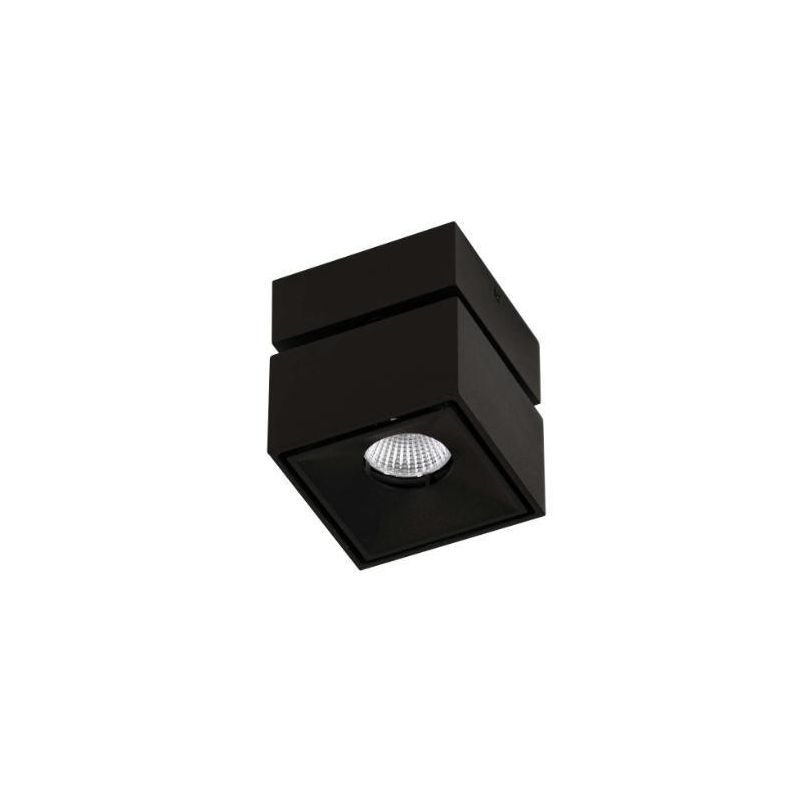 MINI RUBYC APPLIQUE PLAFONIERA PROIETTORE A LED 7W BIANCO O NERO DIREZIONABILE BENEITO FAURE - Cristalensi Shop Online