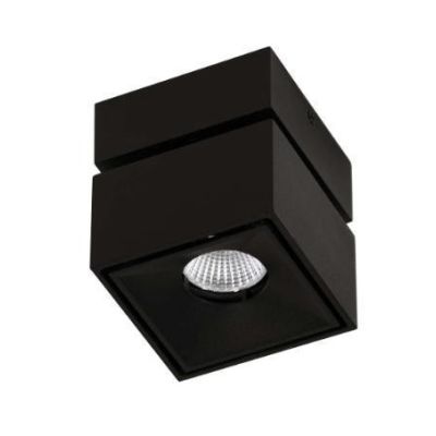 MINI RUBYC APPLIQUE PLAFONIERA PROIETTORE A LED 7W BIANCO O NERO DIREZIONABILE BENEITO FAURE - Cristalensi Shop Online