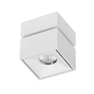 MINI RUBYC APPLIQUE PLAFONIERA PROIETTORE A LED 7W BIANCO O NERO DIREZIONABILE BENEITO FAURE - Cristalensi Shop Online