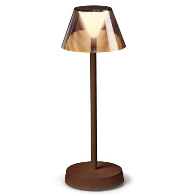 LAMPADA DA TAVOLO MODERNA IP44 LED 7W LUCE 3000K RICARICABILE PER INTERNI ED ESTERNI CRISTALENSI - Cristalensi Shop Online