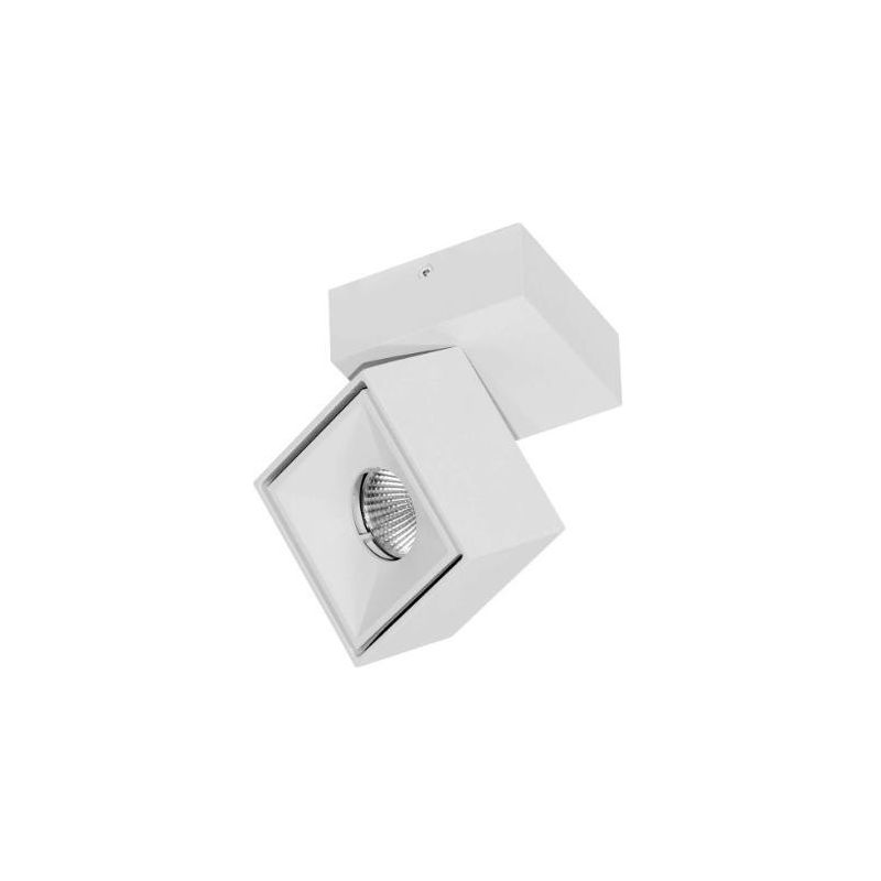 MINI RUBYC APPLIQUE PLAFONIERA PROIETTORE A LED 7W BIANCO O NERO DIREZIONABILE BENEITO FAURE - Cristalensi Shop Online