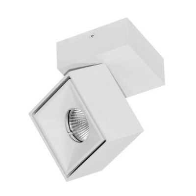 MINI RUBYC APPLIQUE PLAFONIERA PROIETTORE A LED 7W BIANCO O NERO DIREZIONABILE BENEITO FAURE - Cristalensi Shop Online