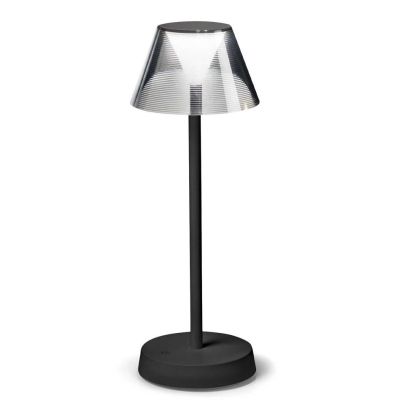 LAMPADA DA TAVOLO MODERNA IP44 LED 7W LUCE 3000K RICARICABILE PER INTERNI ED ESTERNI CRISTALENSI - Cristalensi Shop Online