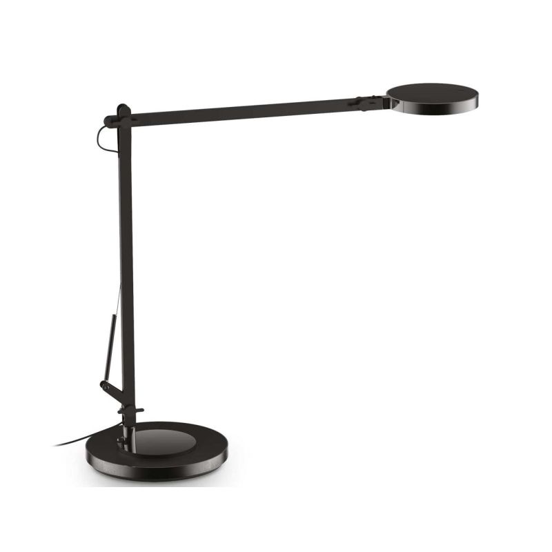 LAMPADA DA TAVOLO MODERNA ORIENTABILE LED 10W LUCE 4000K ALLUMINIO BIANCA O NERA CRISTALENSI - Cristalensi Shop Online
