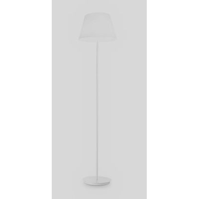 LAMPADA DA TERRA IN VETRO SOFFIATO BIANCO LATTE CON DIFFUSORE DIAMETRO CM 40 CRISTALENSI - Cristalensi Shop Online