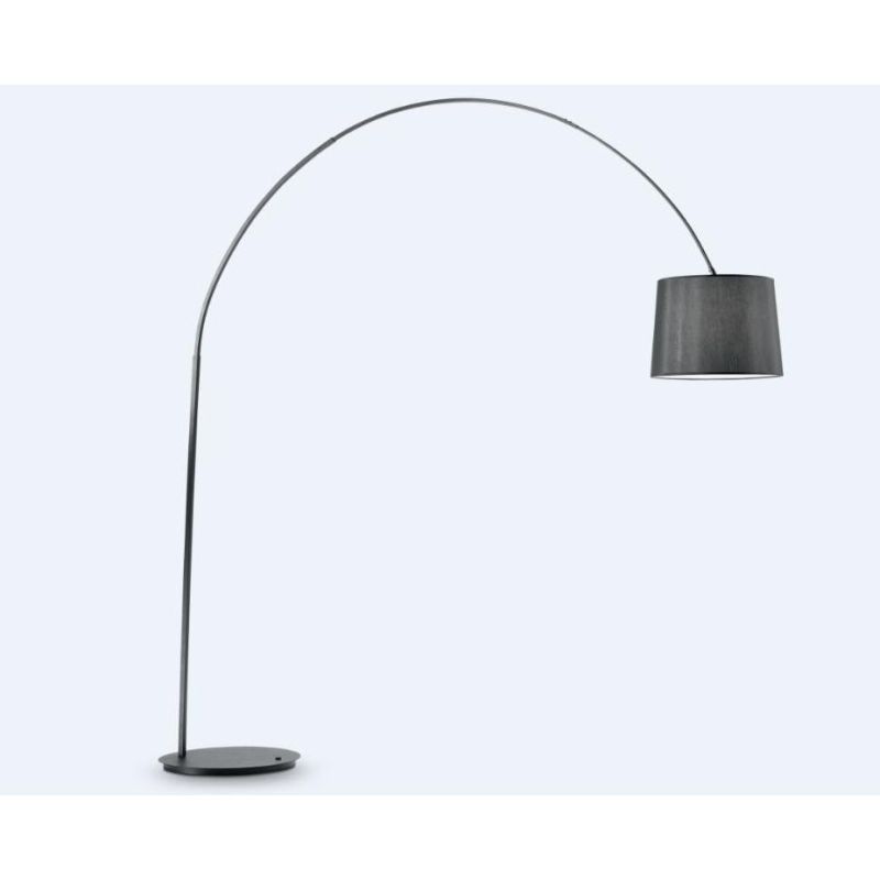 LAMPADA DA TERRA MODERNA CON STELO SQUADRATA E BRACCIO TELESCOPICO GRANDE BIANCA O NERA CRISTALENSI - Cristalensi Shop Online