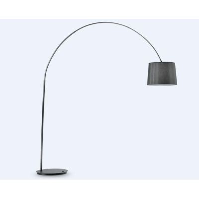 LAMPADA DA TERRA MODERNA CON STELO SQUADRATA E BRACCIO TELESCOPICO GRANDE BIANCA O NERA CRISTALENSI - Cristalensi Shop Online
