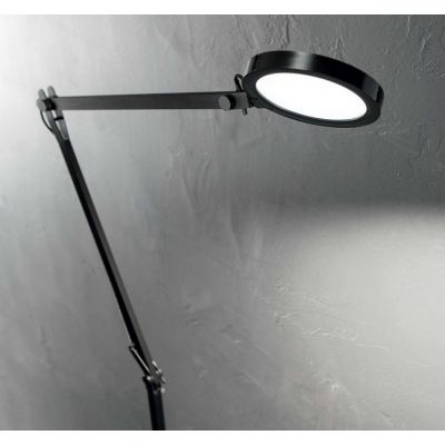 PIANTANA MODERNA ORIENTABILE LED 12.5W LUCE 4000K TOUCH DIMMER ALLUMINIO BIANCO O NERA CRISTALENSI - Cristalensi Shop Online
