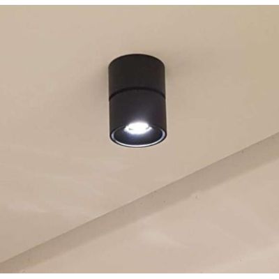 MINI CONCORD SPOT PROIETTORE LED 8W DIREZIONABILE BIANCO O NERO BENEITO FAURE - Cristalensi Shop Online