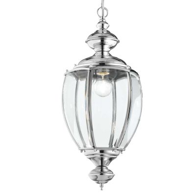 LAMPADARIO A SOSPENSIONE CLASSICO A FORMA DI LANTERNA IN METALLO CROMO O BRUNITO CRISTALENSI - Cristalensi Shop Online
