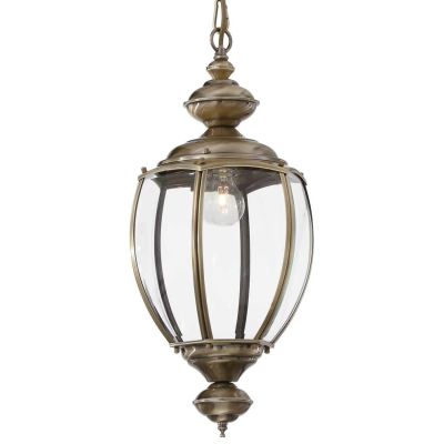 LAMPADARIO A SOSPENSIONE CLASSICO A FORMA DI LANTERNA IN METALLO CROMO O BRUNITO CRISTALENSI - Cristalensi Shop Online