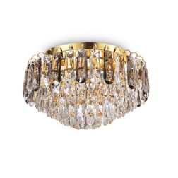 PLAFONIERA MODERNA ED ELEGANTE CON 7 LUCI CON ELEMENTI IN CRISTALLO MOLATO CRISTALENSI - Cristalensi Shop Online 2