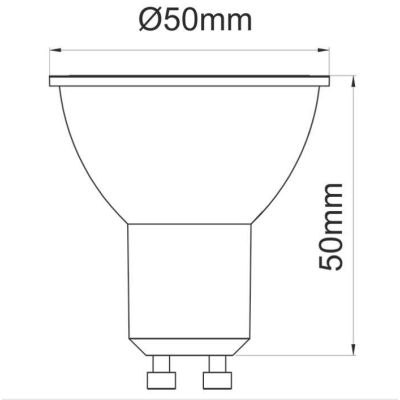 SYSTEM GU10 LAMPADINA GU10 8W OTTICA 60 LUCE 3000K O 4000K 800 LUMEN BENEITO FAURE - Cristalensi Shop Online