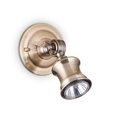 LAMPADA DA PARETE STILE VINTAGE PICCOLA IN METALLO CON CORPO LUCE INCLINABILE CRISTALENSI - Cristalensi Shop Online