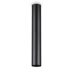 LAMPADA DA SOFFITTO FORMA A CILINDRO 3 MISURE ALTEZZA CM 40 - 75 - 95 IN METALLO BIANCO O NERO CRISTALENSI - Cristalensi Shop On