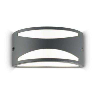 LAMPADA DA PARETE DA ESTERNI DESIGN MODERNO IP44 DUE COLORI LUCE DIFFUSA CRISTALENSI - Cristalensi Shop Online