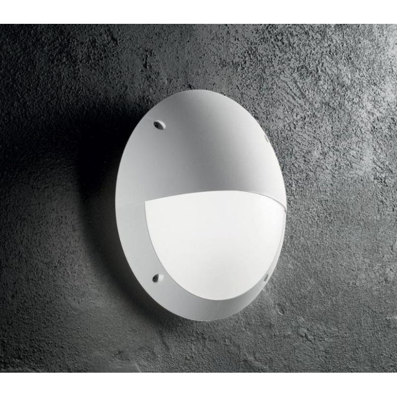 LAMPADA DA PARETE DA ESTERNI IP66 MODERNA CON PALPEBRA DUE COLORI MADE IN ITALY FUMAGALLI CRISTALENSI - Cristalensi Shop Online