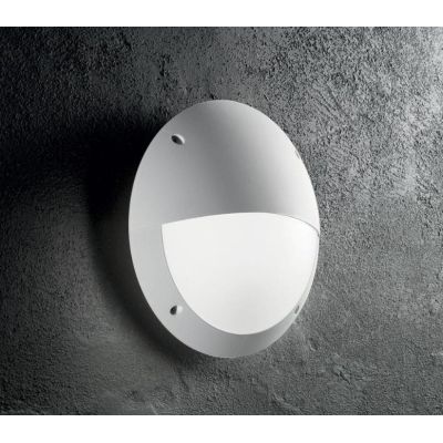 LAMPADA DA PARETE DA ESTERNI IP66 MODERNA CON PALPEBRA DUE COLORI MADE IN ITALY FUMAGALLI CRISTALENSI - Cristalensi Shop Online