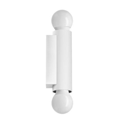 BIRBA APPLIQUE BIEMISSIONE MODERNA COLORE BIANCO CON LAMPADINE A VISTA E27 DELLA LINEA LIGHT Linea Light - Cristalensi Shop Onli