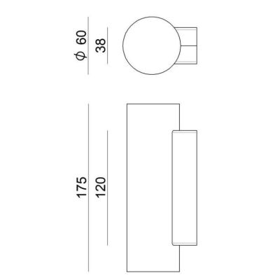 BIRBA APPLIQUE BIEMISSIONE MODERNA COLORE BIANCO CON LAMPADINE A VISTA E27 DELLA LINEA LIGHT Linea Light - Cristalensi Shop Onli
