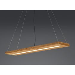 BRAD SOSPENSIONE IN LEGNO CON LED 27W LUCE 3000K DIMMERABILE LARGHEZZA CM 100 TRIO LIGHTING - Cristalensi Shop Online 2