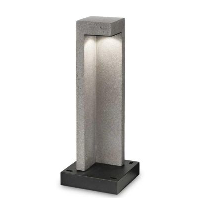 PALETTO DA ESTERNO IN RESINA H49 DESIGN MODERNO IP55 LED 9W LUCE 3000K/4000K EFFETTO GRANITO CRISTALENSI - Cristalensi Shop Onli