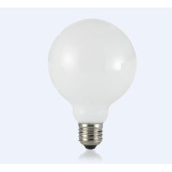LAMPADINA GLOBO E27 BIANCO LATTE LED 8W DIMMERABILE LUCE 3000K DURATA 15000 ORE CRISTALENSI - Cristalensi Shop Online 2