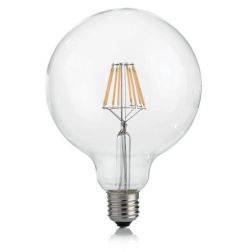 LAMPADINA E27 DIMMERABILE A GLOBO GRANDE VETRO TRASPARENTE LED 8W LUCE 3000K DURATA 15000 ORE CRISTALENSI - Cristalensi Shop Onl 2