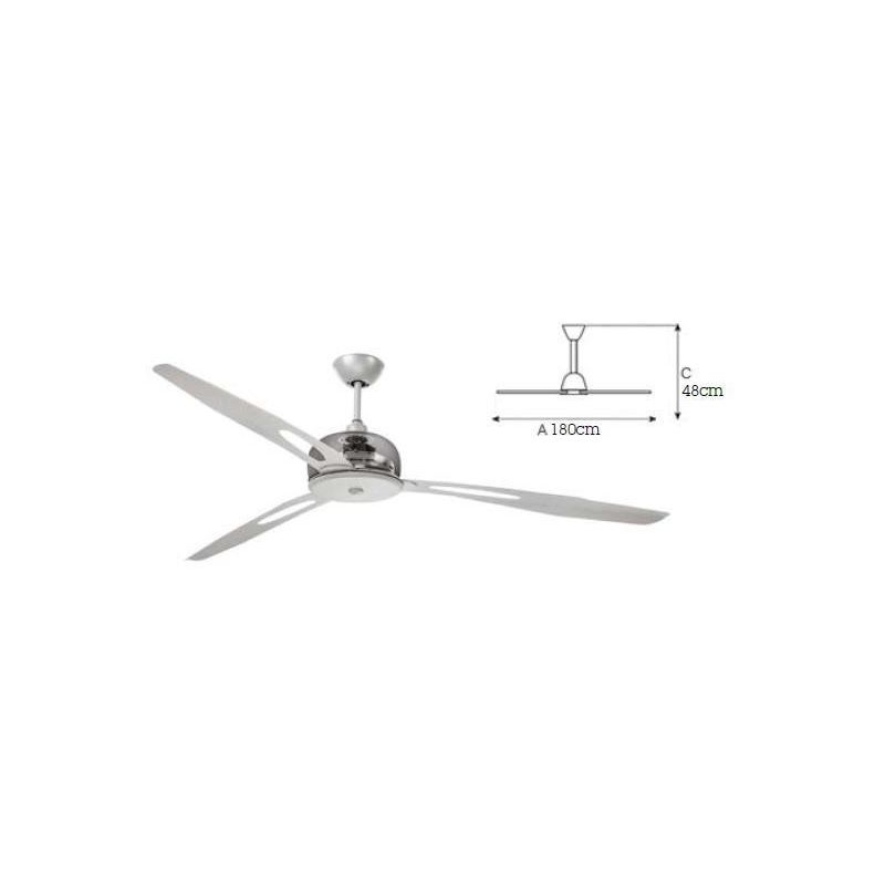 VENTILATORE CENTOTTANTA DI ITALEXPORT SENZA LUCE TELECOMANDO INCLUSO Italexport - Cristalensi Shop Online