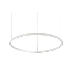 SOSPENSIONE MODERNA FORMA CIRCOLARE DIAMETRO CM 70 LED INTEGRATO 38W LUCE 3000K-4000K BIANCO O NERO CRISTALENSI - Cristalensi Sh 2