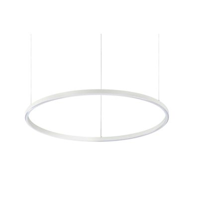 SOSPENSIONE MODERNA FORMA CIRCOLARE DIAMETRO CM 70 LED INTEGRATO 38W LUCE 3000K-4000K BIANCO O NERO CRISTALENSI - Cristalensi Sh