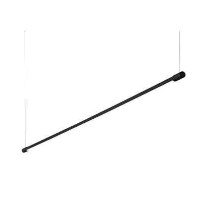 SOSPENSIONE LINEARE MODERNA IN METALLO NERO O BIANCO CON LED 17W LUCE 3000K CRISTALENSI - Cristalensi Shop Online