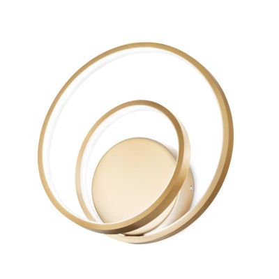 LAMPADA DA PARETE MODERNA DIAMETRO CM 29 LED 30W LUCE 3000K COLORI BIANCO NERO O OTTONE CRISTALENSI - Cristalensi Shop Online