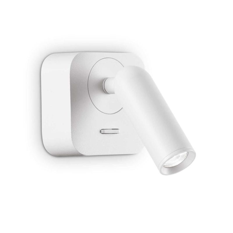 PICCOLA APPLIQUE ORIENTABILE QUADRATA CON SNODO LED 3,5W LUCE 3000K IN METALLO 4 COLORI CRISTALENSI - Cristalensi Shop Online
